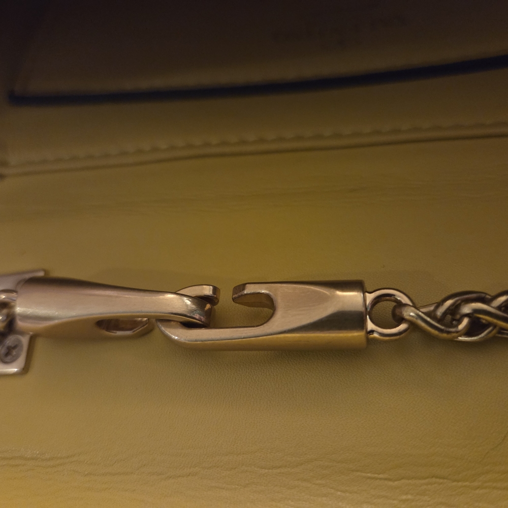 Gold Evening Crossbody Bag with Chain Strap - Picture 16 of 16